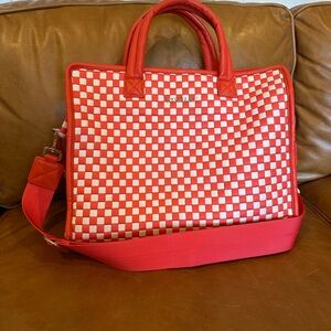 Red and White Checkered Handbag